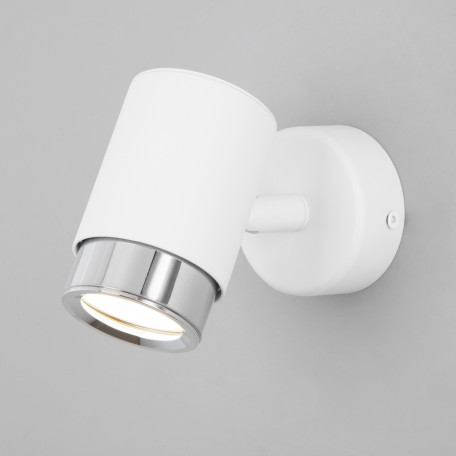 Настенный светильник с регулировкой направления света Eurosvet Morgan 20124/1 белый/ хром (a056161)