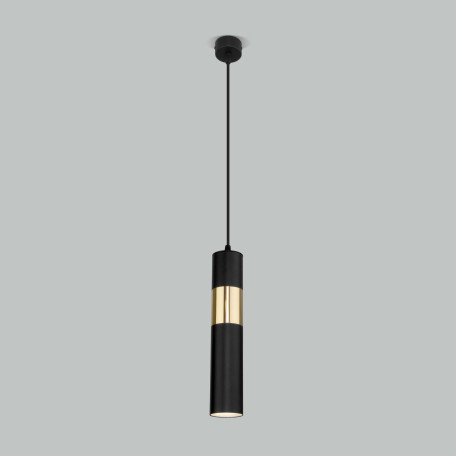 Подвесной светильник Eurosvet Viero 50097/1 черный/золото (a057861), 1xGU10x35W