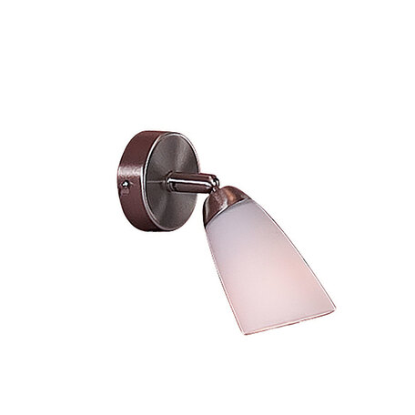 Настенный светильник с регулировкой направления света Citilux Белла CL501511, 1xE14x60W, хром, белый, металл, стекло - миниатюра 1