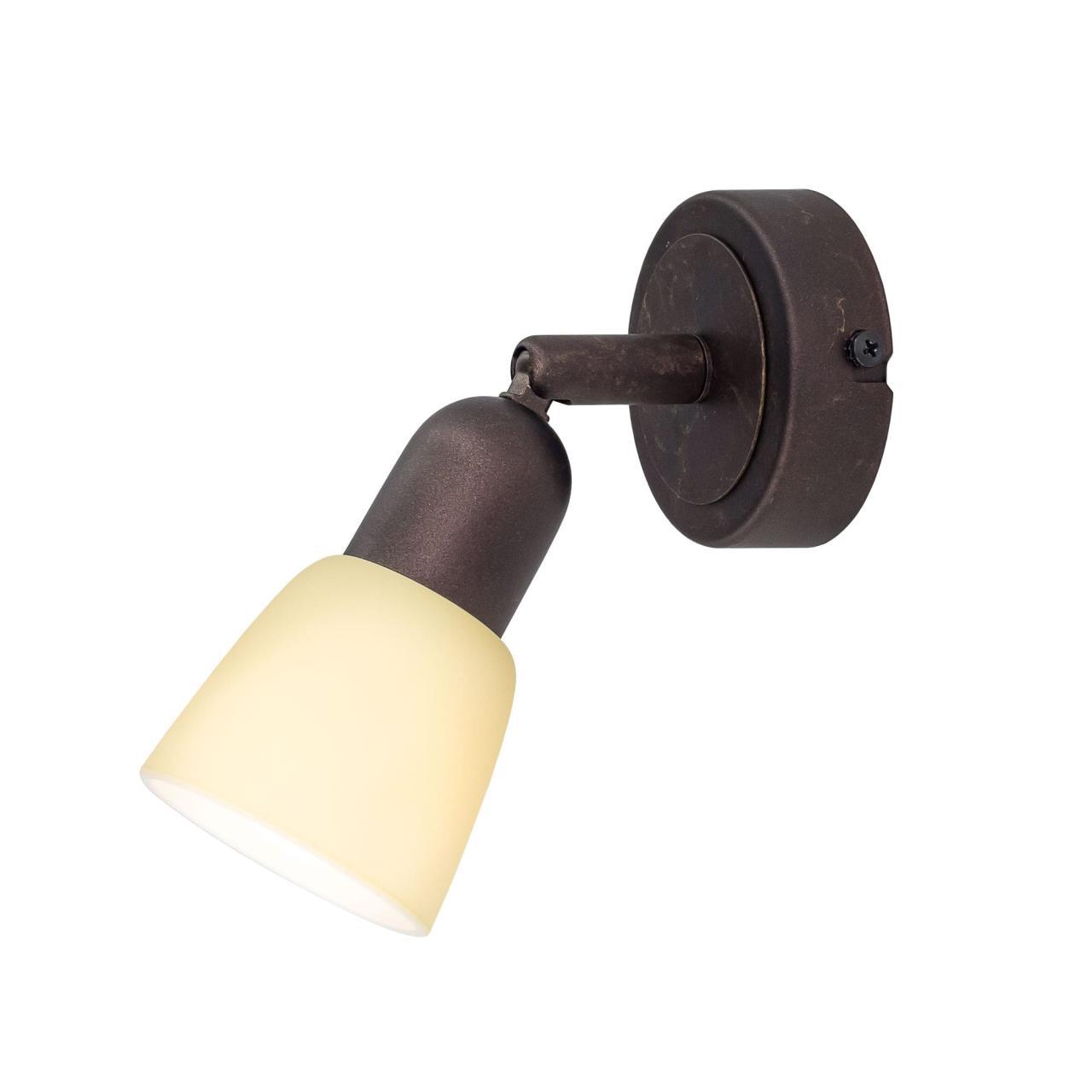 Потолочный светильник с регулировкой направления света Citilux Ронда CL506514, 1xE14x60W, коричневый, бежевый, металл, стекло - фото 1