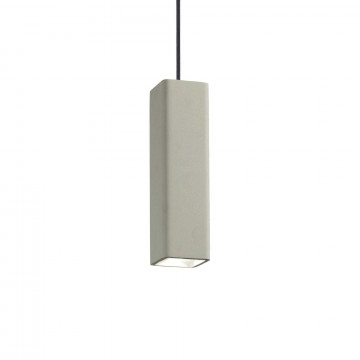 Подвесной светильник Ideal Lux OAK SP1 SQUARE CEMENTO 150673, 1xGU10x35W