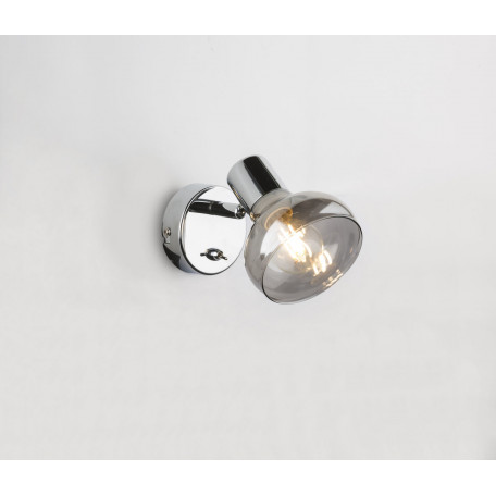 Настенный светильник с регулировкой направления света Globo Lothar 54921-1, 1xE14x40W, металл, стекло - миниатюра 6