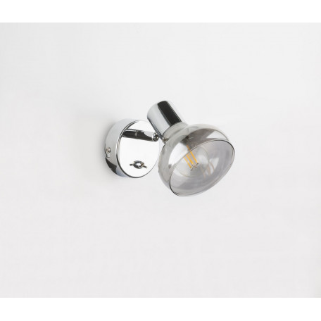Настенный светильник с регулировкой направления света Globo Lothar 54921-1, 1xE14x40W, металл, стекло - миниатюра 7