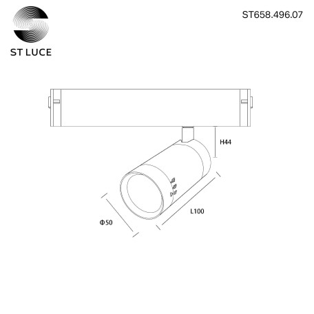 Схема с размерами ST Luce ST658.496.07