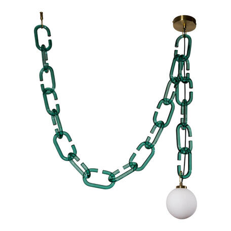 Подвесной светильник Loft It Chain 10128C Green, 1xG9x40W - миниатюра 1