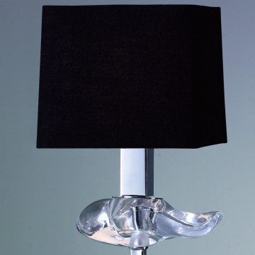 Настольная лампа Mantra Akira 0789, черный, металл, хрусталь, текстиль - миниатюра 3