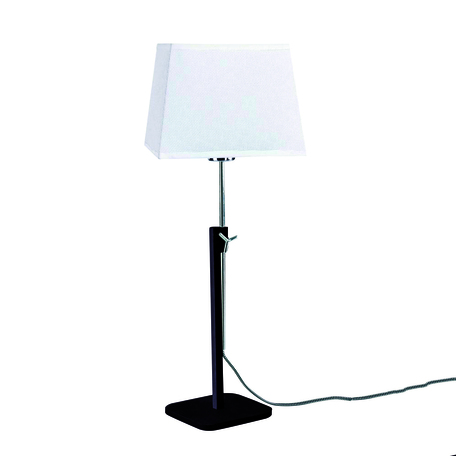 Настольная лампа Mantra Habana 5321+5324, черный, белый, металл, текстиль - миниатюра 1