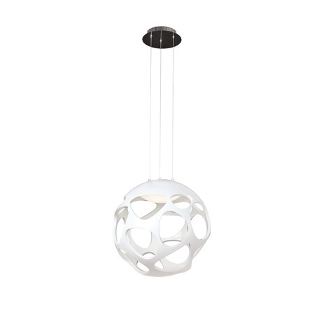 Подвесной светильник Mantra Organica 5140, хром, белый, металл, пластик