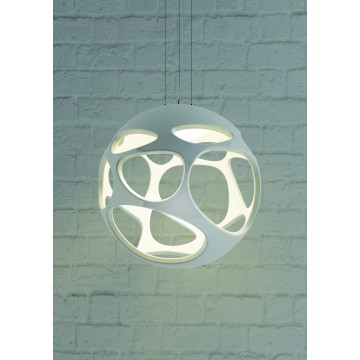 Подвесной светильник Mantra Organica 5140, хром, белый, металл, пластик - миниатюра 3
