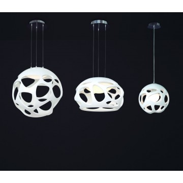 Подвесной светильник Mantra Organica 5140, хром, белый, металл, пластик - миниатюра 4