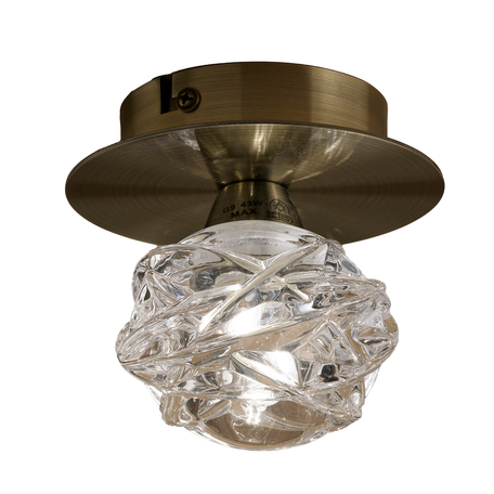 Потолочный светильник Mantra Maremagnum 4075, бронза, металл, стекло