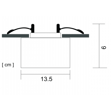 Схема с размерами Arte Lamp A5553PL-1BK
