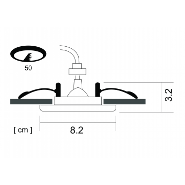 Схема с размерами Arte Lamp Instyle A1203PL-1AB