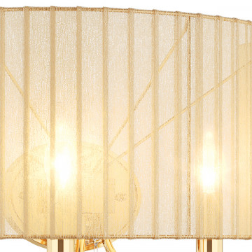 Бра Lightstar Paralume 725623, 2xE14x40W, золотой с прозрачным, бежевый, прозрачный, металл с хрусталем, текстиль, хрусталь - миниатюра 4
