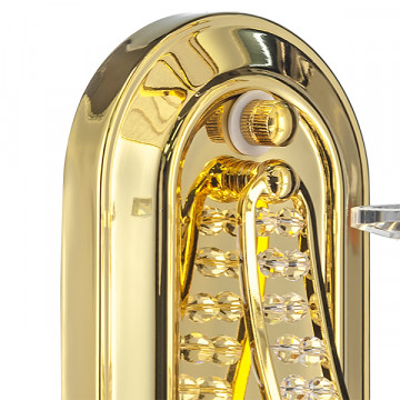 Бра Lightstar Osgona Riccio 705612, 1xE14x40W, золотой с прозрачным, золотой, белый с золотым, золотой с белым, металл с хрусталем, пластик - фото 4
