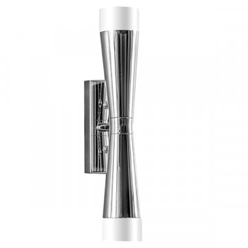 Настенный светильник Lightstar Punto 807624, 2xG9x10W, холодный стальной, хромированный с белым, хромированный, металл