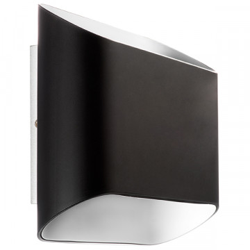 Настенный светильник Lightstar Muro 808627, 2xG9x40W, матовый хром, черный, металл, стекло