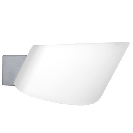 Настенный светильник Lightstar Muro 808630, 1xR7S118mmx150W, матовый хром, белый, металл, стекло