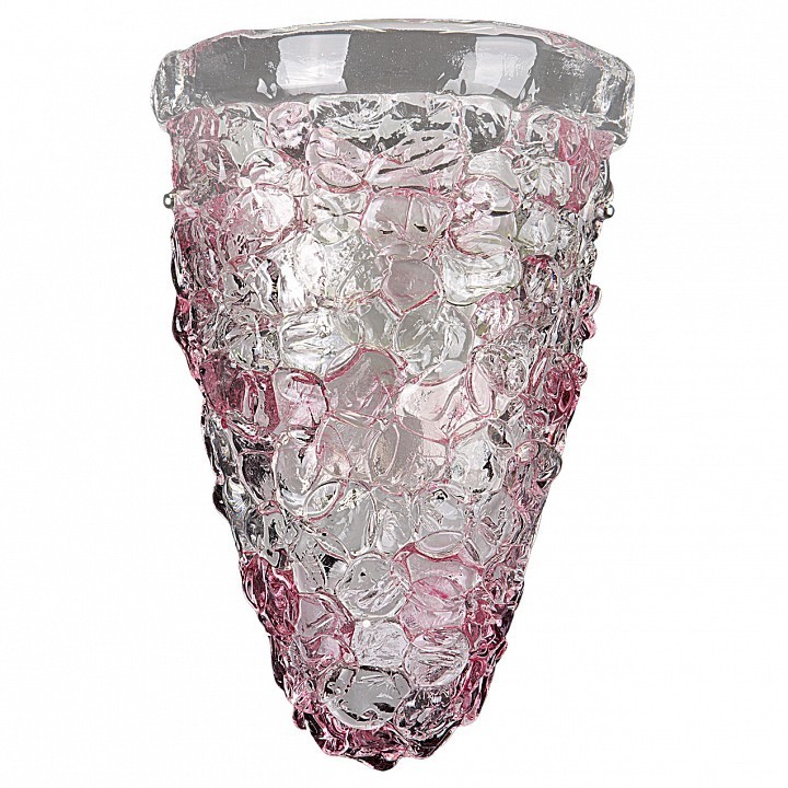 Настенный светильник Lightstar Murano 604622, 2xE14x40W, хром, прозрачный, розовый, металл, стекло - фото 1