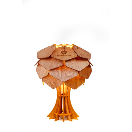 Настольная лампа Woodshire 1330mx/1 (Настольный Астеко 250 мм махагон), 1xE14