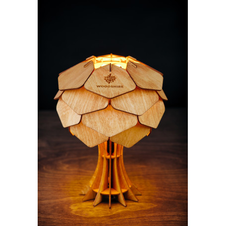 Настольная лампа Woodshire 1330vi/1 (Настольный Астеко 250 мм вишня), 1xE14 - миниатюра 2