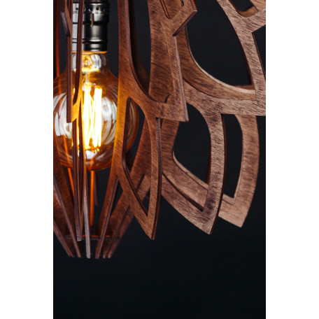 Подвесной светильник Woodshire 0325pl (Лотос 250 мм палисандр), 1xE27 - миниатюра 7