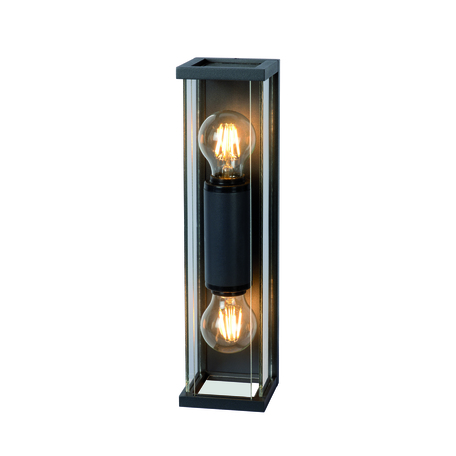 Настенный светильник Mantra Meribel 6493, IP54, серый, прозрачный, металл, стекло - миниатюра 1
