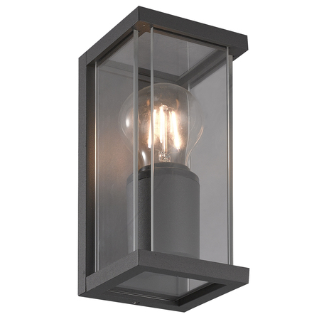 Настенный светильник Mantra Meribel 6494, IP54, серый, прозрачный, металл, стекло