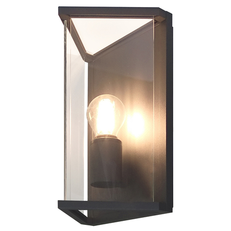 Настенный светильник Mantra Meribel 6495, IP54, серый, прозрачный, металл, стекло
