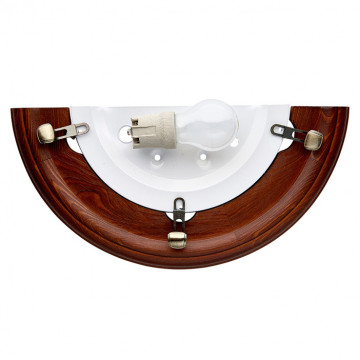 Настенный светильник Sonex Lufe Wood 036, 1xE27x100W, коричневый, белый, дерево, стекло - миниатюра 4