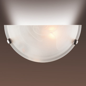 Настенный светильник Sonex Duna 053 хром, 1xE27x100W, хром, белый, металл, стекло - фото 2
