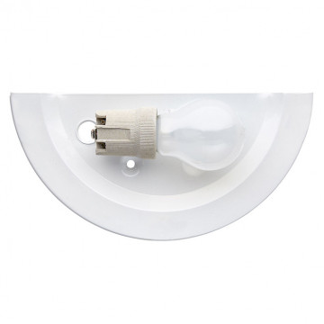 Настенный светильник Sonex Quadro White 062, 1xE27x100W, хром, белый, металл, стекло - миниатюра 3