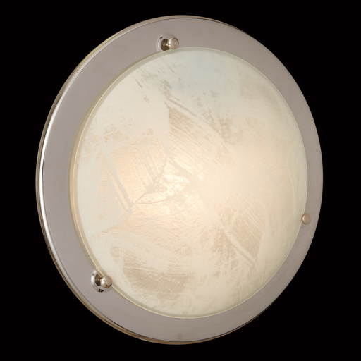 Потолочный светильник Sonex Alabastro 122, 1xE27x100W, хром, белый, металл, стекло - фото 5