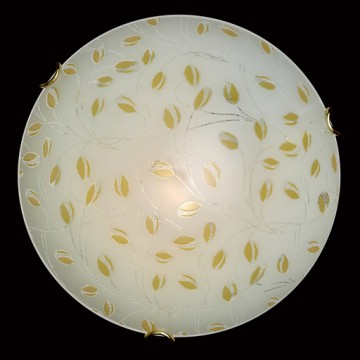 Потолочный светильник Sonex Etra 123/K, 2xE27x60W, золото, желтый, матовый, прозрачный, металл, стекло - миниатюра 2