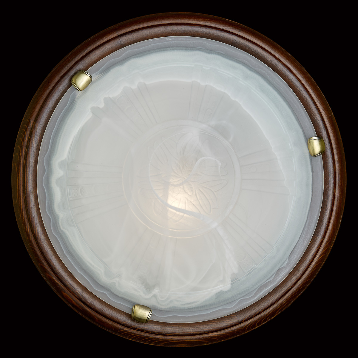 Потолочный светильник Sonex Lufe Wood 136/K, 2xE27x60W, коричневый, белый, дерево, стекло - фото 5