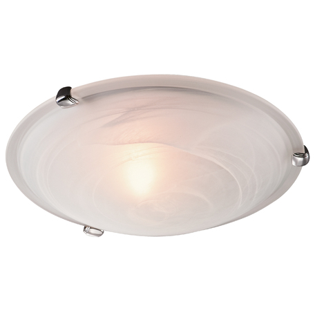 Потолочный светильник Sonex Duna 153/K хром, 2xE27x60W, хром, белый, металл, стекло