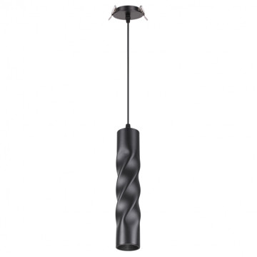 Встраиваемый подвесной светодиодный светильник Novotech Spot Arte 357902, LED 12W 3000K 780lm, черный, металл