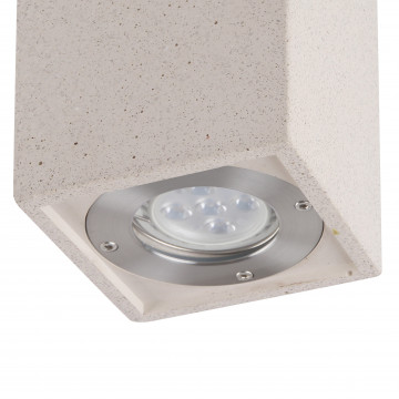 Потолочный светильник Mantra LEVI 7186, IP65, 1xGU10x12W, белый, бетон - фото 2