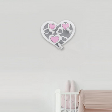 Настенный светильник Nowodvorski Heart 9064, 3xGU10x35W, розовый с серым, серый с розовым, металл - миниатюра 2
