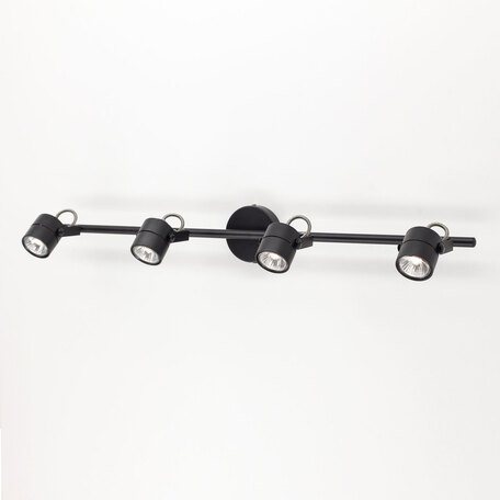 Настенный светильник с регулировкой направления света Citilux Ринг CL525542, 4xGU10x50W, черный, металл
