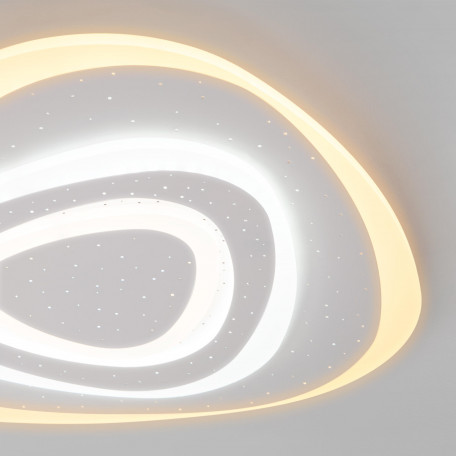 Потолочный светодиодный светильник Eurosvet Siluet 90115/6 белый (00000086212), LED 170W 3000-6000K 10121lm CRI>80 - фото 3