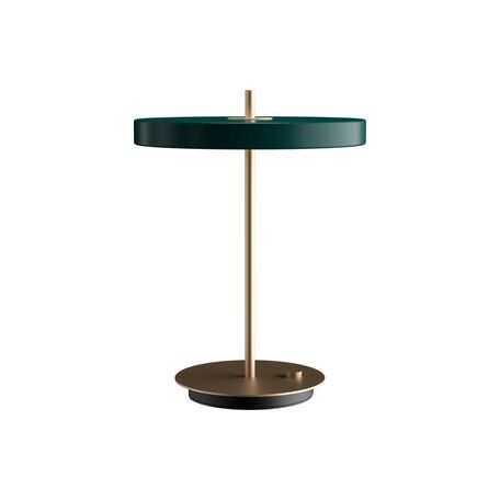 Настольная светодиодная лампа Umage Asteria Table 2307, LED 13W 3000K 600lm, матовое золото, зеленый, металл