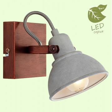 Настенный светильник с регулировкой направления света Lussole Loft Durango GRLSP-9828, IP21, 1xE14x6W