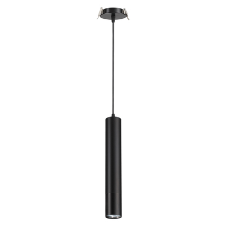 Встраиваемый подвесной светильник Novotech Spot Pipe 370403, 1xGU10x50W, черный, металл
