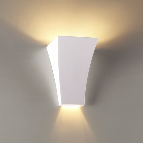 Настенный светильник Odeon Light Hightech Gips 3882/1W, 1xE14x40W, белый, под покраску, гипс