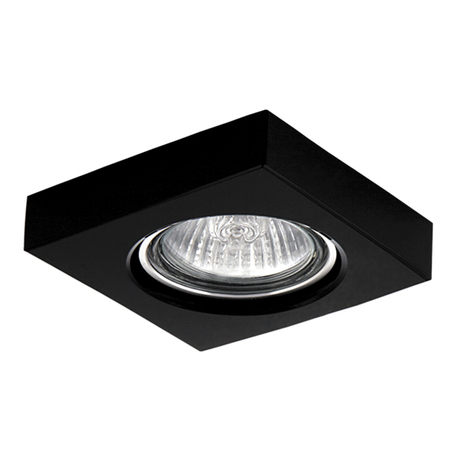 Встраиваемый светильник Lightstar Lui Micro 006167, 1xGU4x50W, черный, стекло