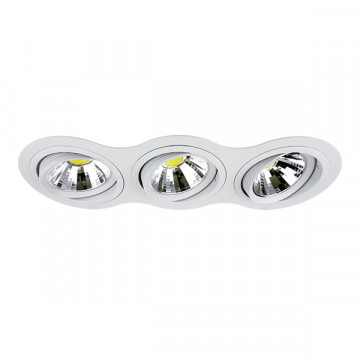 Встраиваемый светильник Lightstar Intero 111 214336, 3xAR111x50W, белый, металл