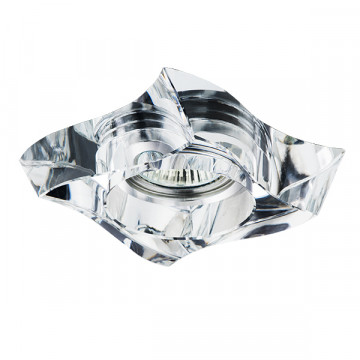 Встраиваемый светильник Lightstar Flutto 006430, 1xGU5.3x50W, прозрачный, стекло