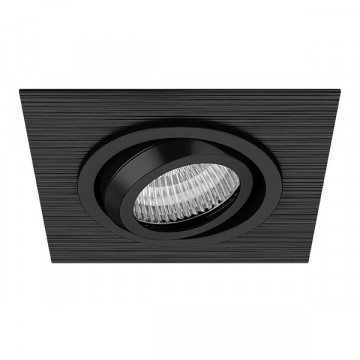 Встраиваемый светильник Lightstar Singo 011621, 1xGU5.3x50W, черный, металл