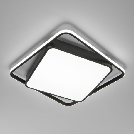 Потолочная светодиодная люстра Eurosvet Jeremy 90252/1 черный (a057126), LED 144W 3300K + 4200K + 6500K 7056lm CRI>80